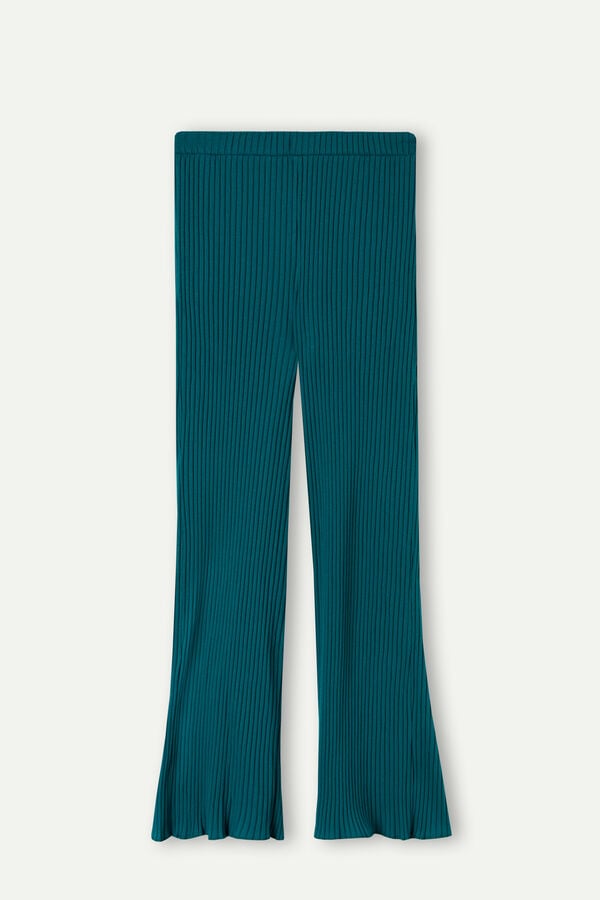 Intimssimi Cozy Mountains Ribbed Pants Green | MSGFT76997