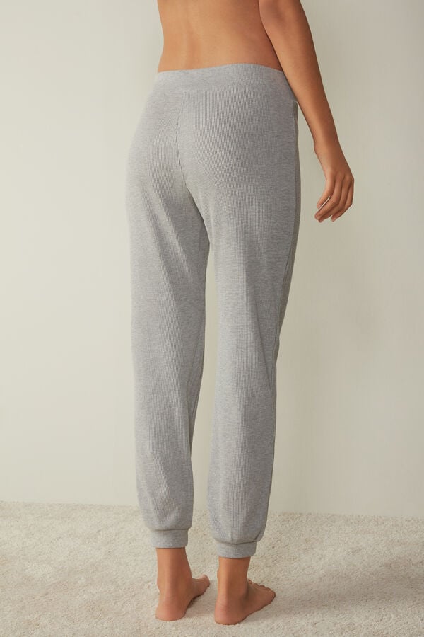 Intimssimi Cozy Waffle Pants Grey | SGCVG74774