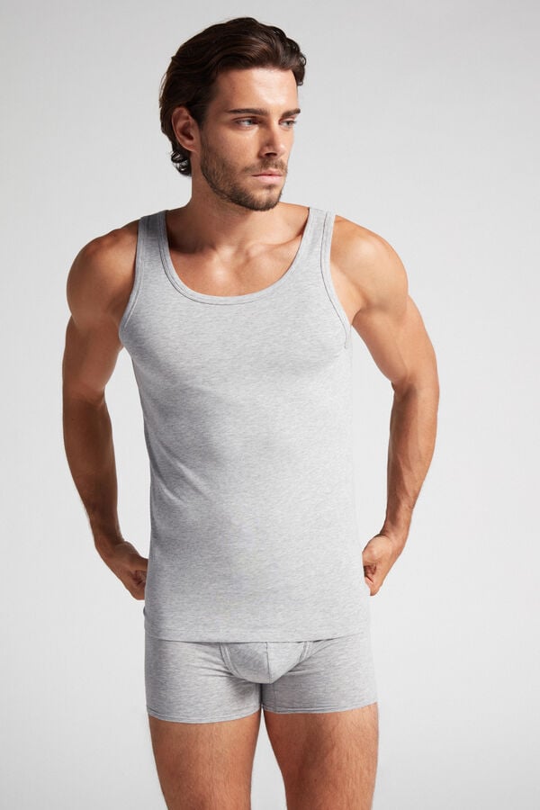 Intimssimi Crew Neck Tank Top Grey | PSGER91991