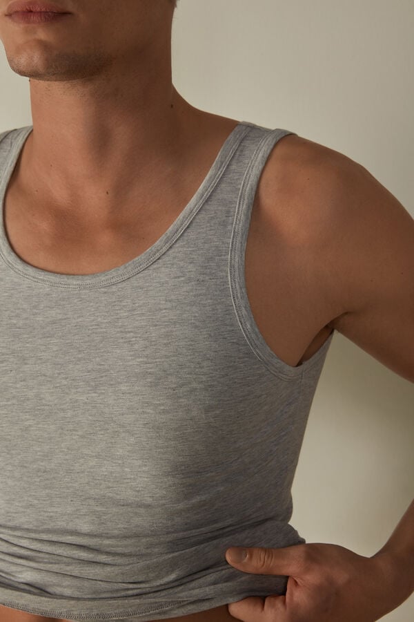 Intimssimi Crew Neck Tank Top Grey | PSGER91991