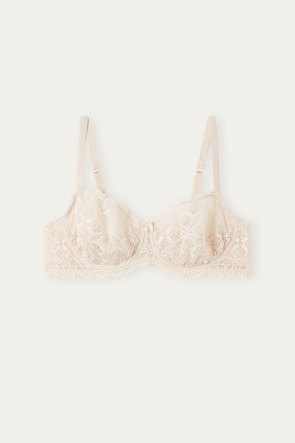 Intimssimi Daniela Balconette Bra in Lace Natural | USGND97067