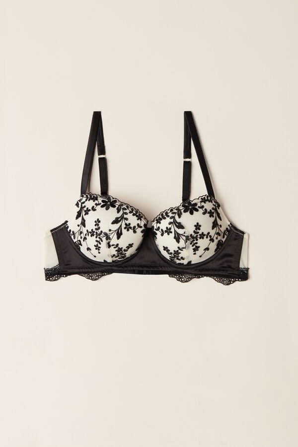 Intimssimi Delicate Love Sofia Balconette Bra Black | MSGHR86385