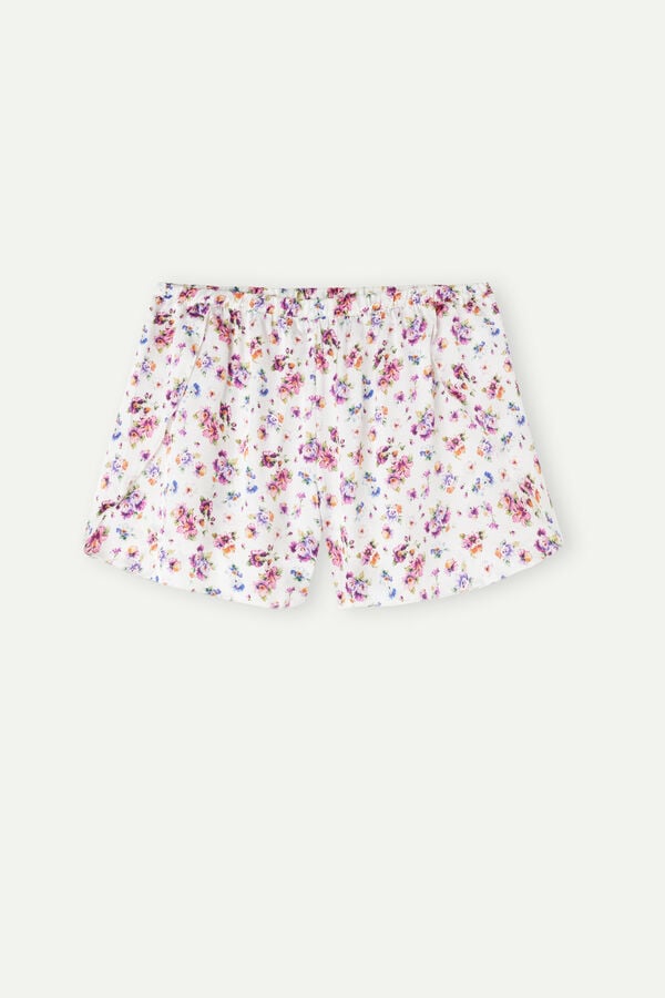 Intimssimi Dreaming of Spring Satin Shorts Print | SGNZX63849