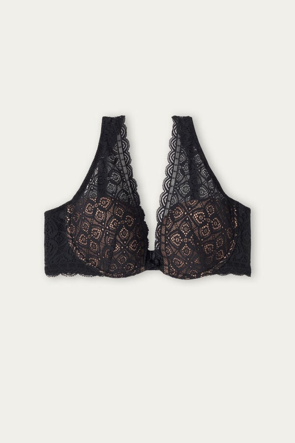 Intimssimi Elena Balconette Bra in Lace Black | SGIIZ40534