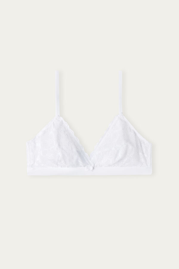 Intimssimi Emma Triangle Bra in Lace White | GSGEC44414