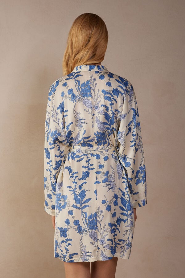 Intimssimi Feeling Beautiful Satin Kimono Print | XSGGW77971