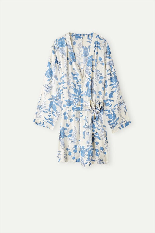 Intimssimi Feeling Beautiful Satin Kimono Print | XSGGW77971