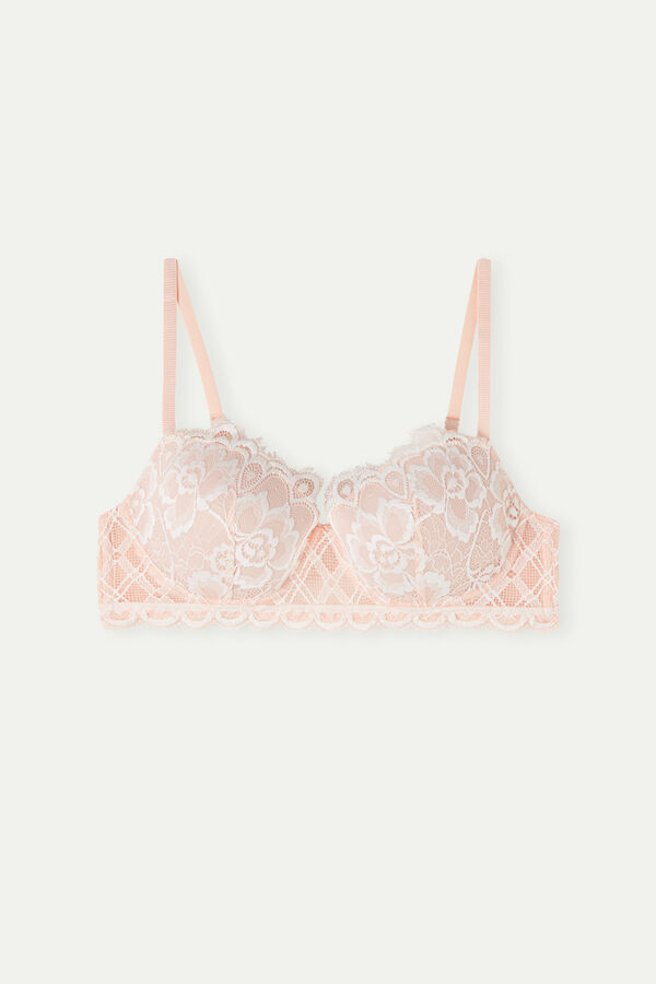 Intimssimi Floral Groove Sofia Balconette Bra Pale Pink | SGNZX78063