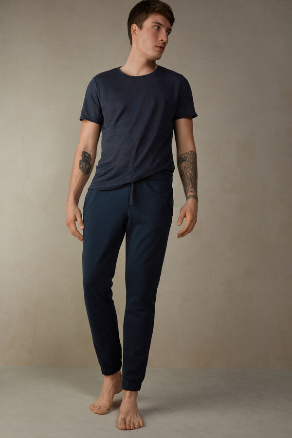 Intimssimi Full Length Lightweight Sweatpants Blue | GSGUC28203