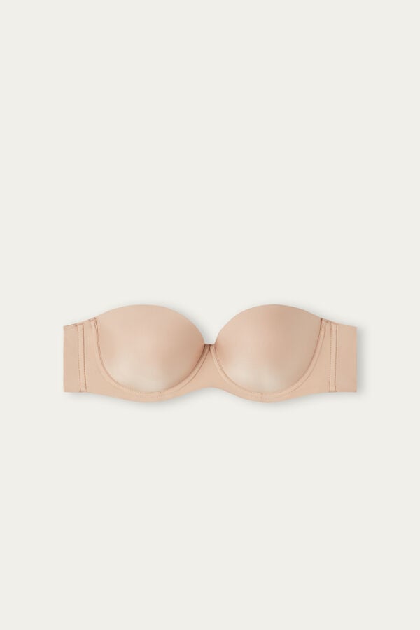 Intimssimi Giada Microfiber Bandeau Bra Natural | SGICD29143