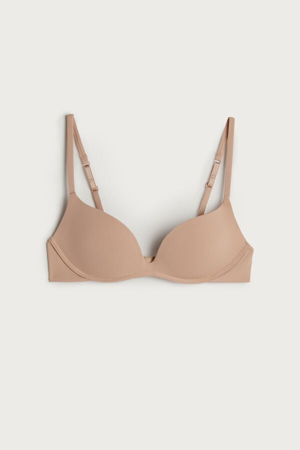 Intimssimi Gioia B Cup Microfiber Super Push-Up Bra Natural | ESGVG77984