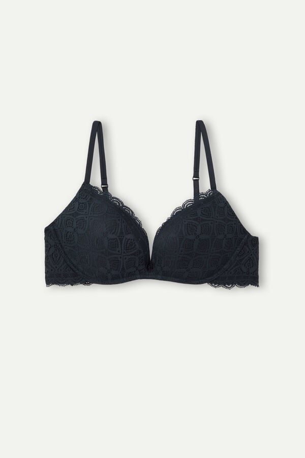 Intimssimi Gioia Super Push-Up Bra in Lace Black | SGXMI86461