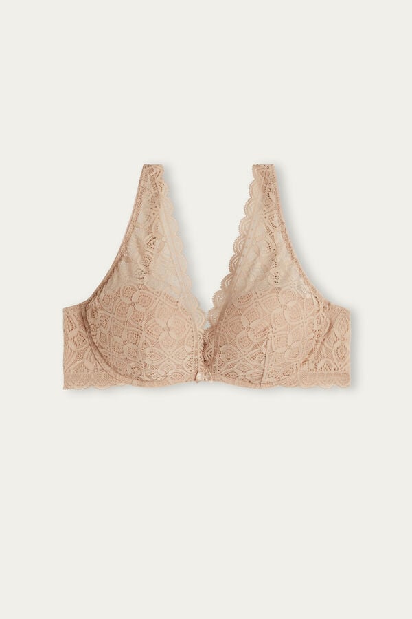 Intimssimi Giorgia Balconette Bra in Lace Natural | ASGDF11810