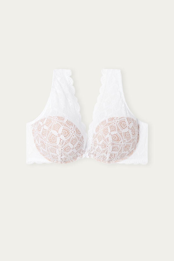 Intimssimi Giorgia Balconette Bra in Lace White | SGJVR78749