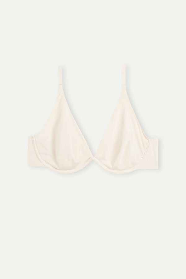 Intimssimi Giulia Balconette Bra in Ultralight Microfiber Natural | SSGNY22268