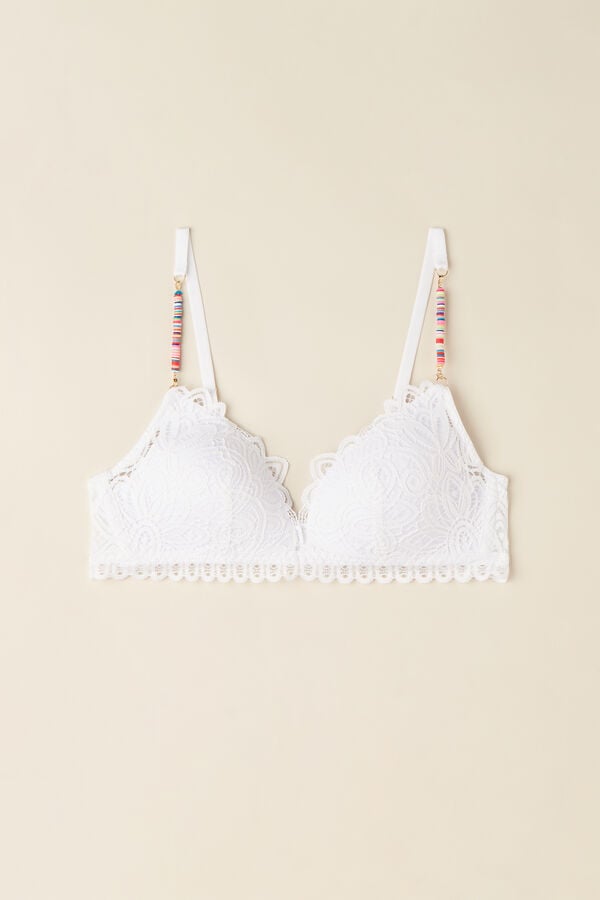 Intimssimi Hot Summer Days Tiziana Triangle Bra White | SGEAH15894