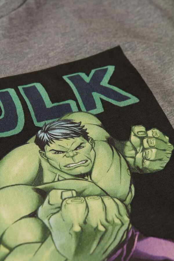 Intimssimi Hulk Print T-shirt Dark Grey | MSGFT74657