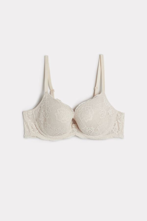 Intimssimi Irina Lace Balconette Bra Natural | QSGWA96458