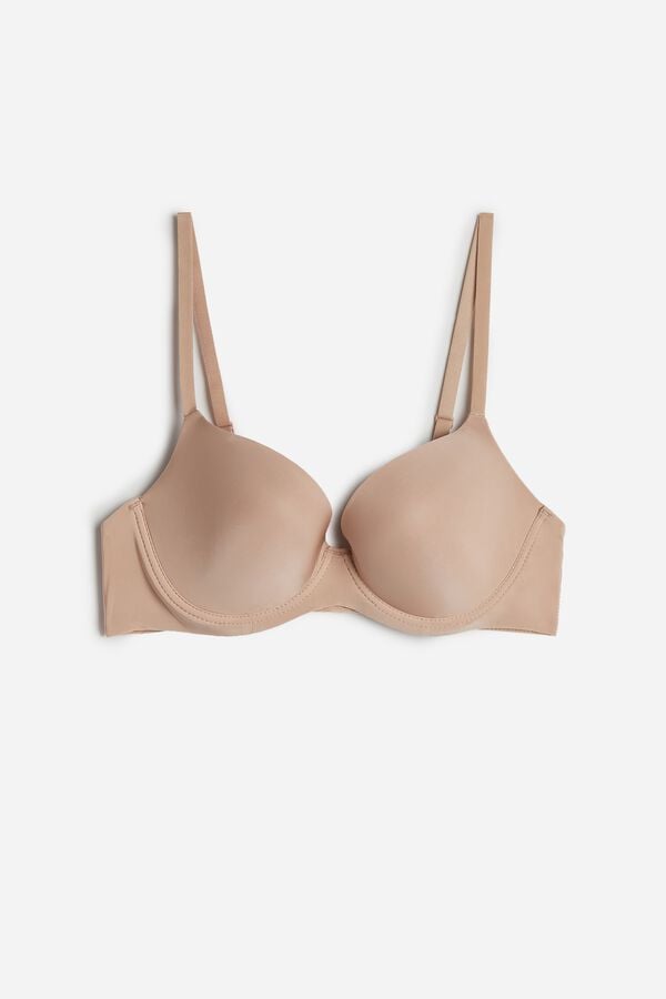 Intimssimi Irina Microfiber Balconette Bra Natural | SGXMI85689