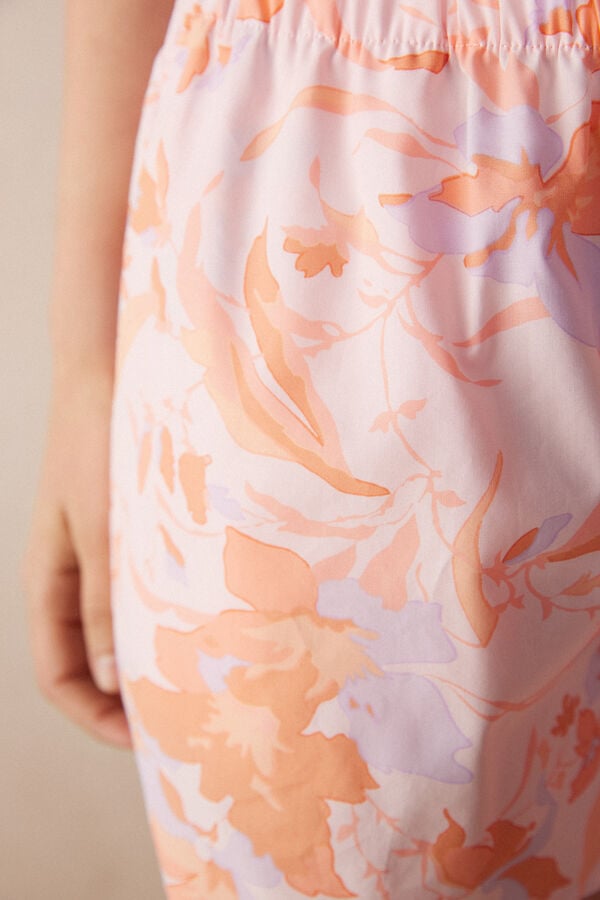 Intimssimi Iris and Apricot Cloth Shorts Print | SGCIF75796