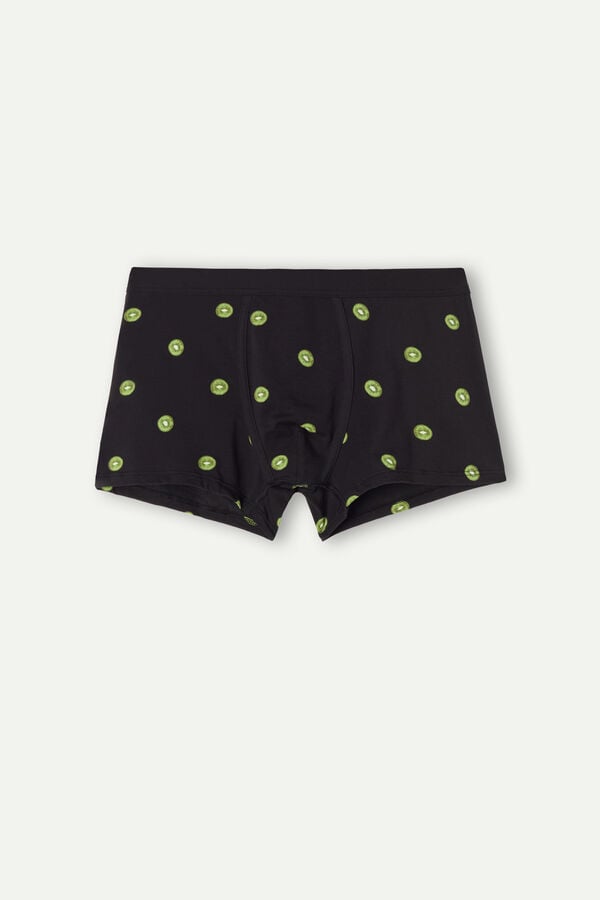 Intimssimi Kiwi Boxers in Natural Fresh Supima® Cotton Black | ASGDF54344