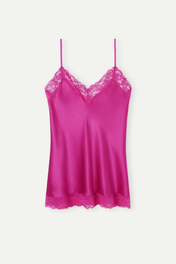 Intimssimi Lace and Silk Top Pink | SGDFL69567