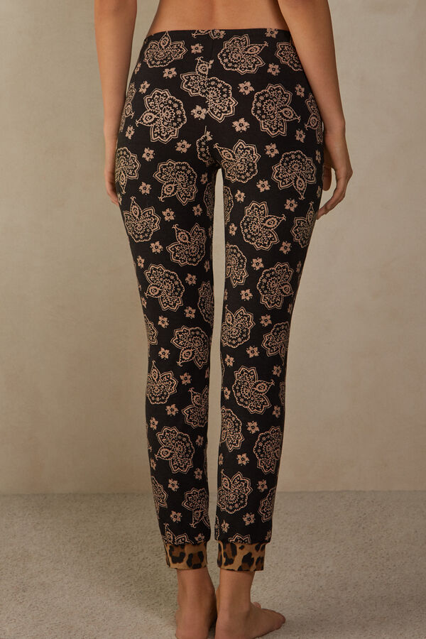 Intimssimi Lady Animalier Modal Cuffed Pants Print | GSGEC37319