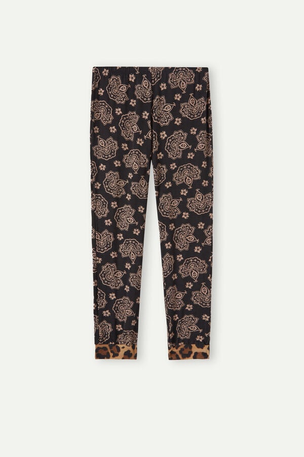 Intimssimi Lady Animalier Modal Cuffed Pants Print | GSGEC37319