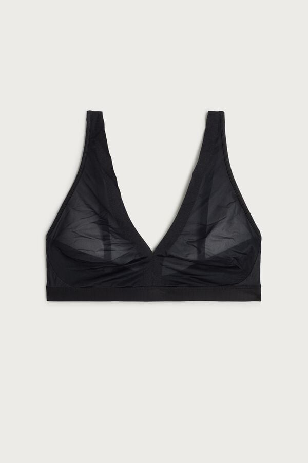 Intimssimi Lara Invisible Touch Triangle Bra Black | SGJKU18147