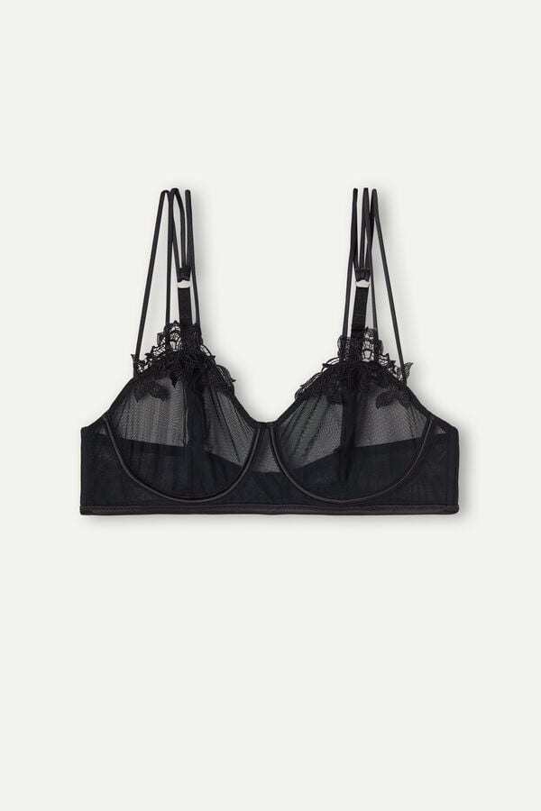 Intimssimi Layers of Lust Balconette Bra Black | PSGER48753