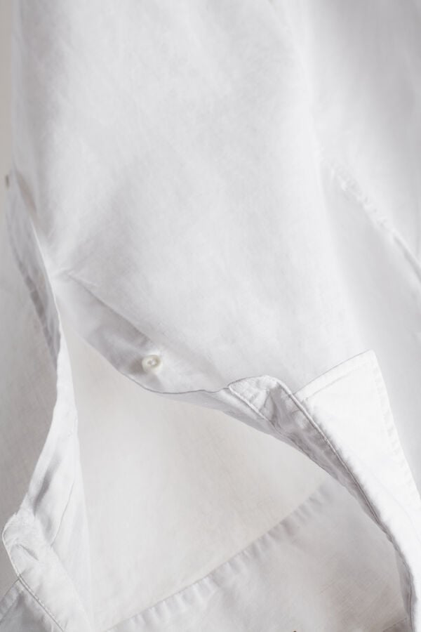 Intimssimi Linen and Cotton Shirt White | BSGSO68434