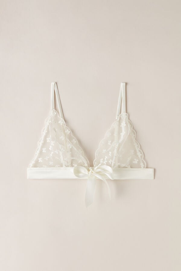 Intimssimi Love Cadeau Triangle Bra White | SGEGJ17887