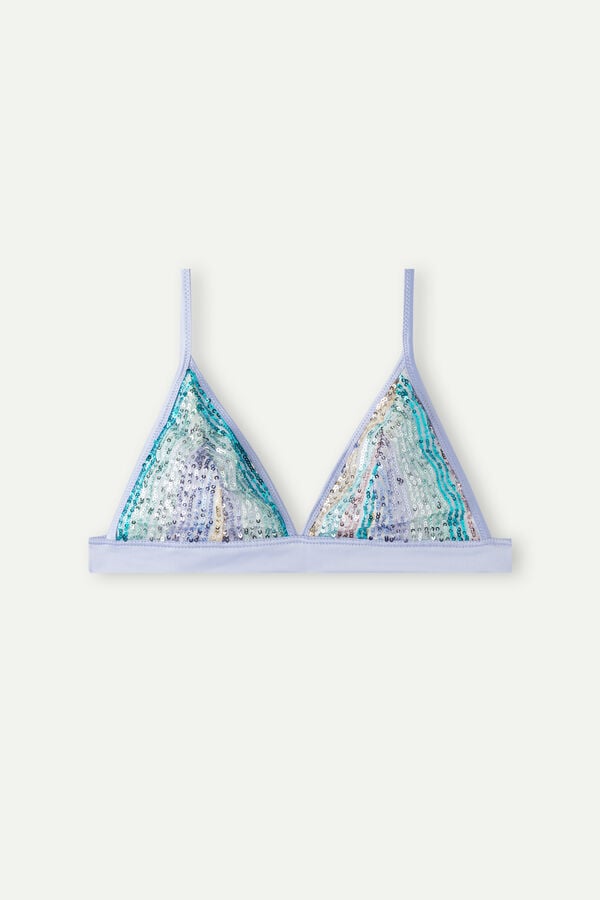 Intimssimi Miami Nights Triangle Bra Blue | ESGVG89053