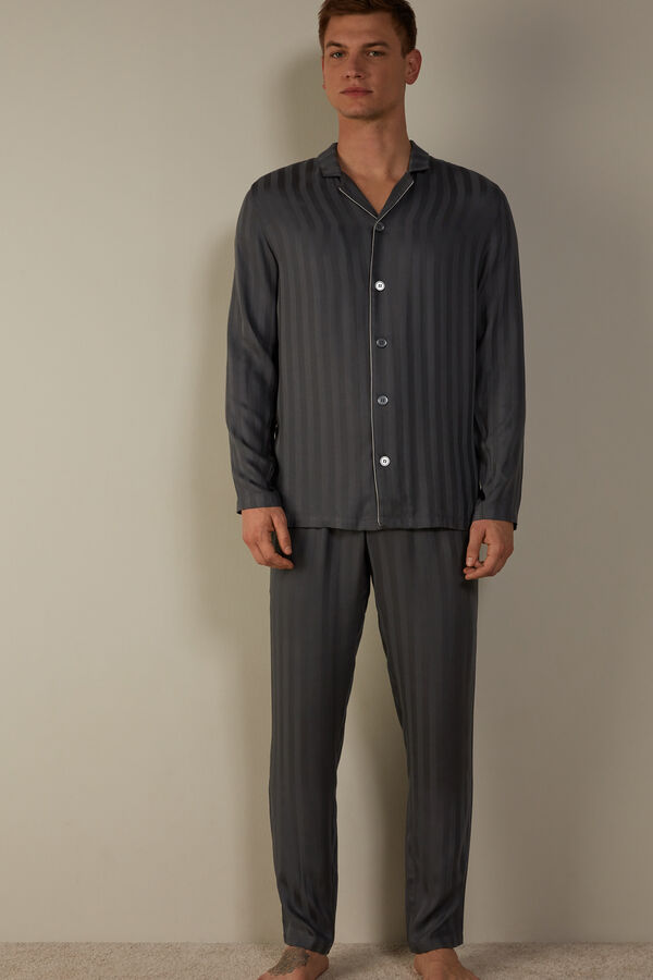 Intimssimi Modal Pajama Set Grey | ASGWC87123