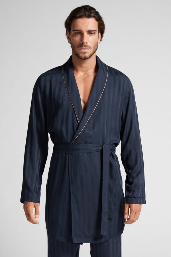 Intimssimi Modal Robe Blue | SGDFL89767