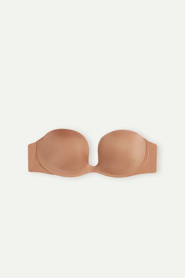 Intimssimi Monica Bandeau Bra in Ultralight Microfiber Natural | SGEAH19031