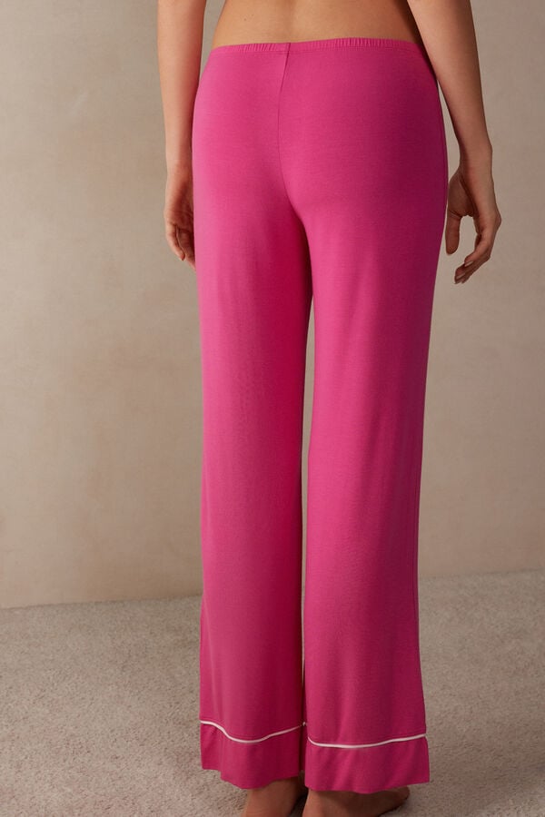 Intimssimi Pretty Flowers Full Length Modal Pants Pink | FSGUI40599