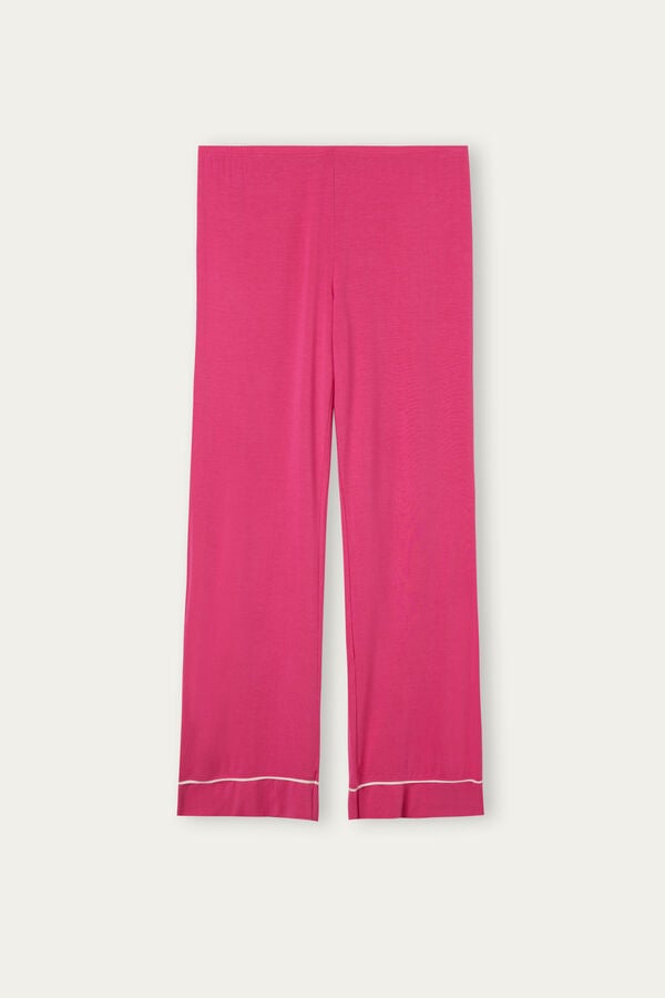 Intimssimi Pretty Flowers Full Length Modal Pants Pink | FSGUI40599