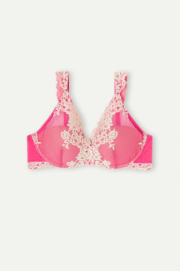 Intimssimi Pretty Flowers Giorgia Balconette Bra Pink | GSGUC24484