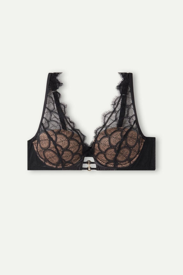 Intimssimi Pure Charme Elena Balconette Bra Black | ESGHC48461