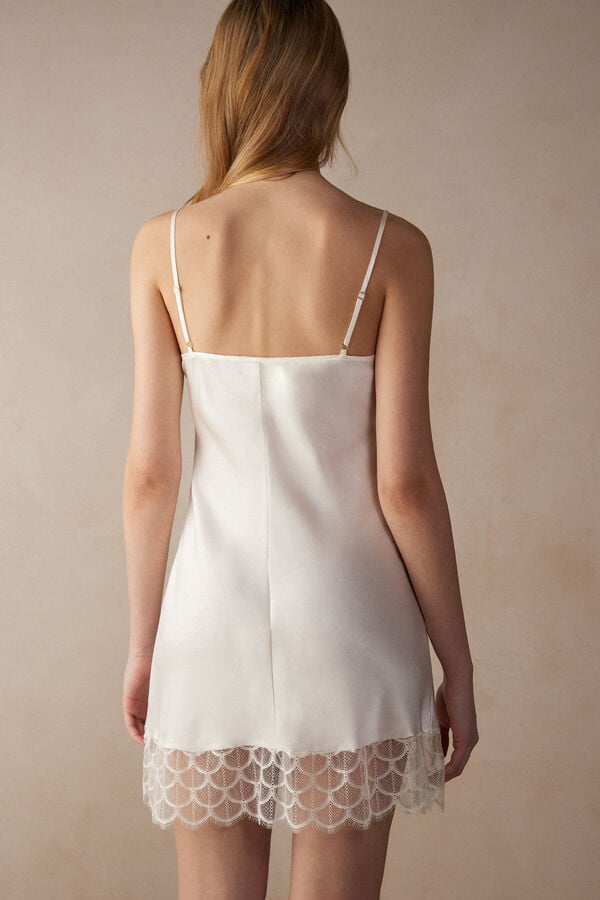 Intimssimi Pure Charme Silk Slip White | SGIIZ10349