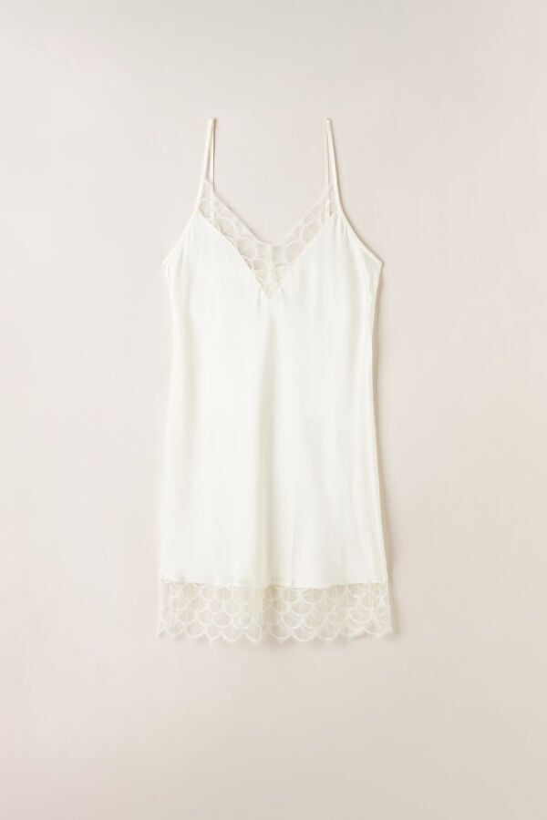 Intimssimi Pure Charme Silk Slip White | SGIIZ10349