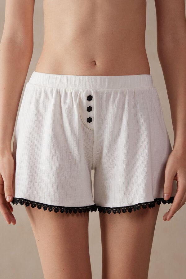 Intimssimi Pure Joy Cotton Shorts White | SGJVR67752