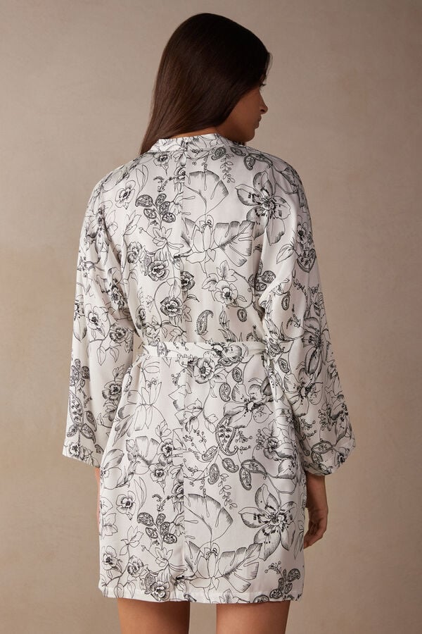 Intimssimi Pure Joy Satin Kimono Print | SGQAV69395