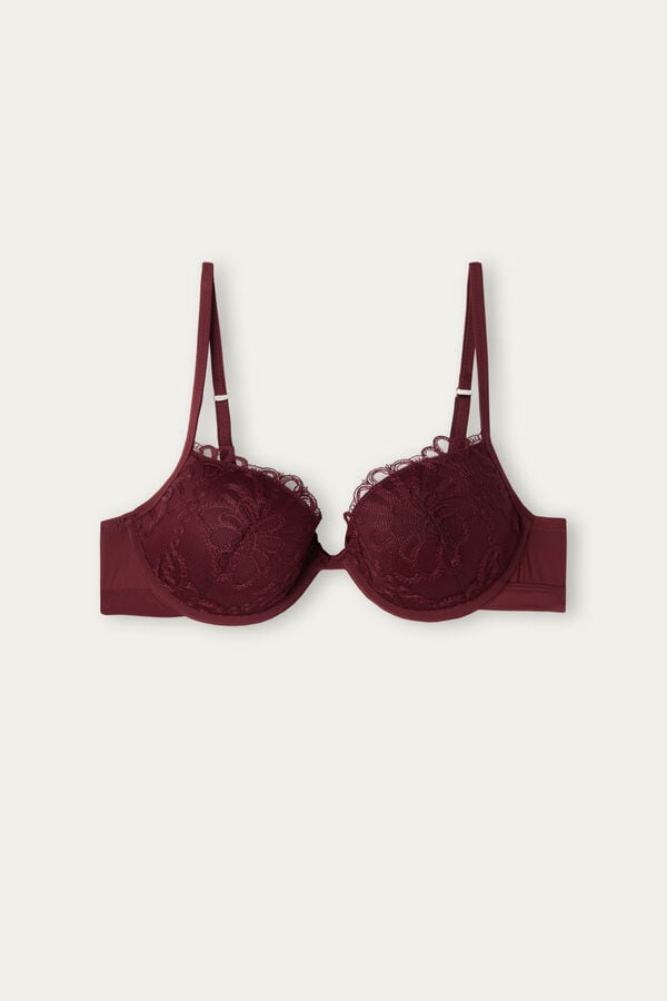 Intimssimi Romantic Life Bellissima Push-up Bra Red | SGJBT19596