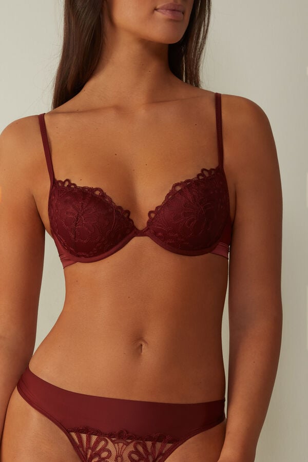 Intimssimi Romantic Life Bellissima Push-up Bra Red | SGJBT19596