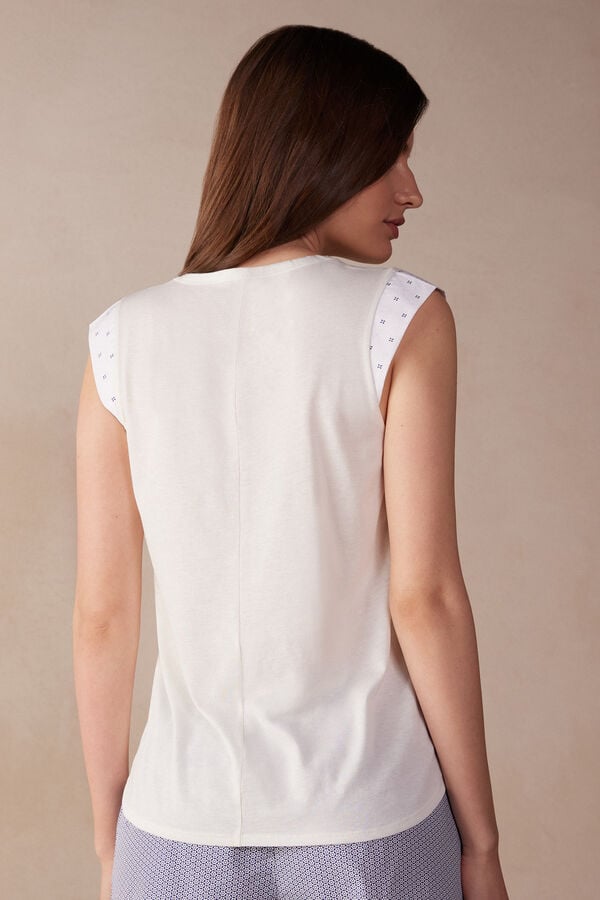 Intimssimi Santorini View Tank Top in Supima® Ultrafresh Cotton White | DSGKV50004