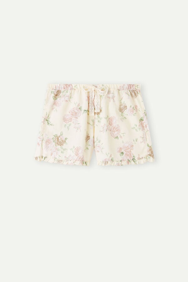 Intimssimi Scent of Roses Cotton Cloth Shorts Print | SGICD45923