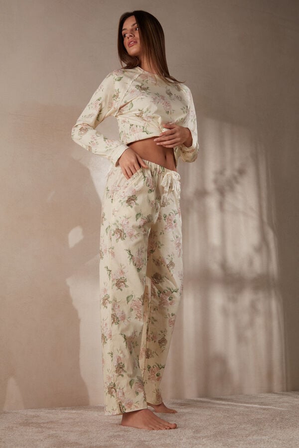 Intimssimi Scent of Roses Full Length Cotton Cloth Pants Print | DSGVO32394