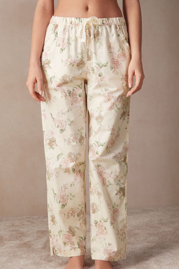 Intimssimi Scent of Roses Full Length Cotton Cloth Pants Print | DSGVO32394